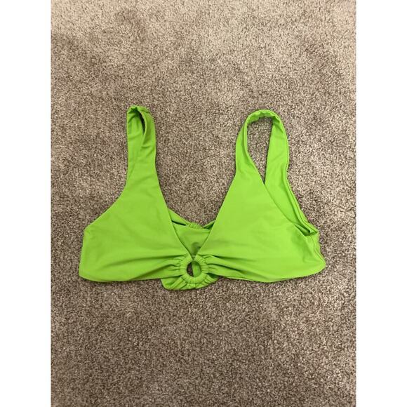Lovers and Friends I Got Options Lime Green Bikini Wrap Top, L - Picture 3 of 7